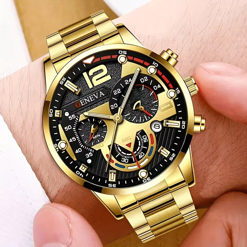 EDICION LIMITADA! SET X 3 RELOJES TITAN | Oro, Plata y Negro