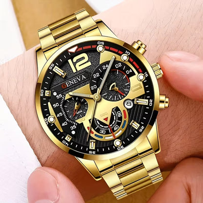 EDICION LIMITADA! SET X 3 RELOJES TITAN | Oro, Plata y Negro