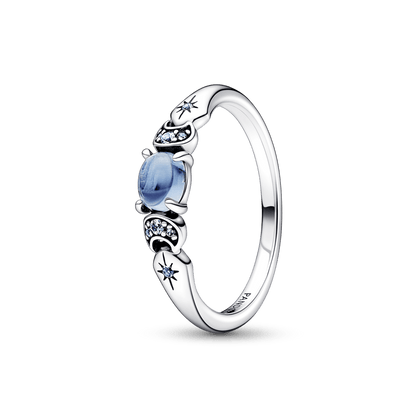 ANILLO AQUA STELLA™ · Anillo de Promesa · Piedra Azul Océano
