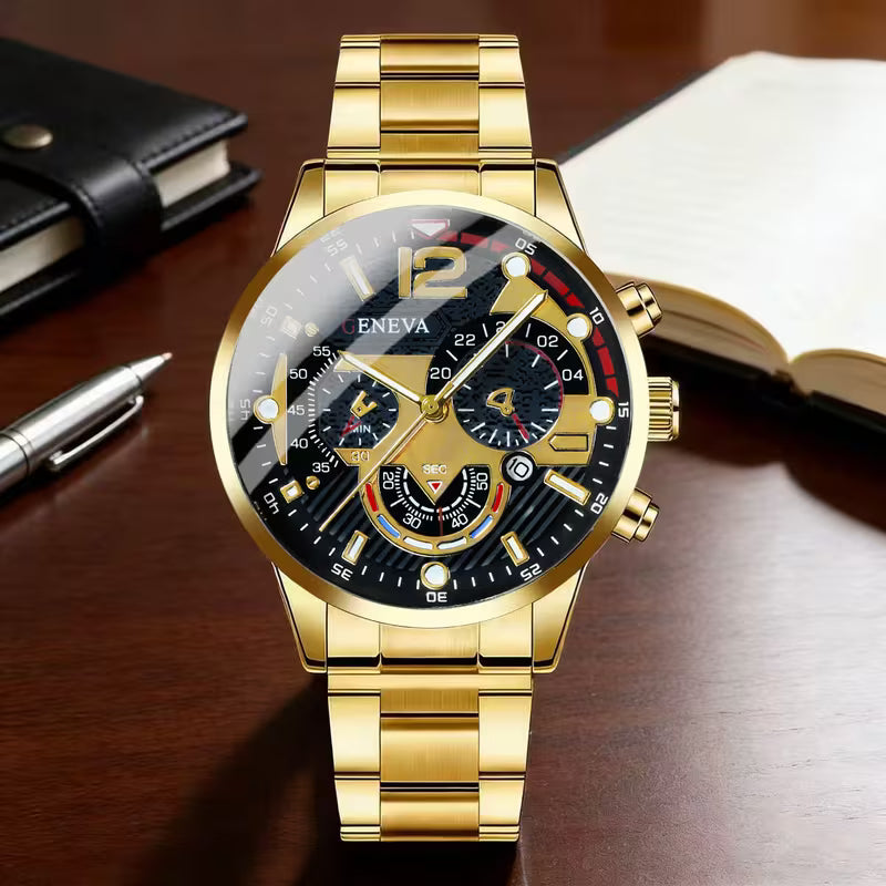 EDICION LIMITADA! SET X 3 RELOJES TITAN | Oro, Plata y Negro