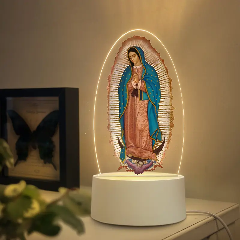 LAMPARA LED NUESTRA SEÑORA DE GUADALUPE + OBSEQUIO ADICIONAL