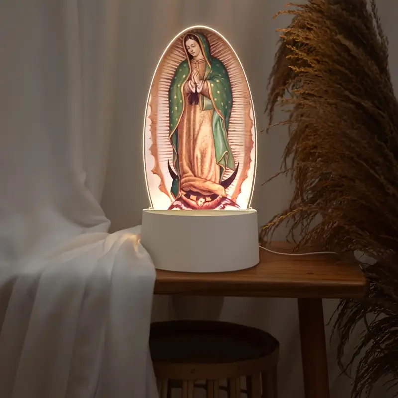 LAMPARA LED NUESTRA SEÑORA DE GUADALUPE + OBSEQUIO ADICIONAL