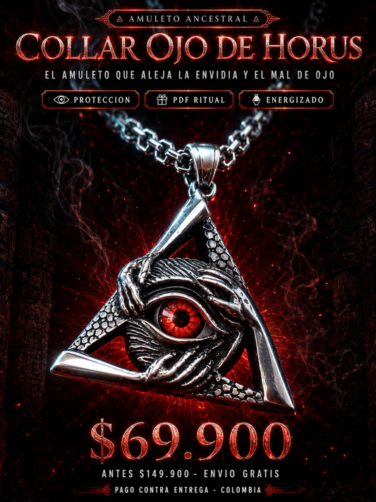 COLLAR OJO DE HORUS™ · Amuleto Protección Espiritual + PDF Ritual GRATIS