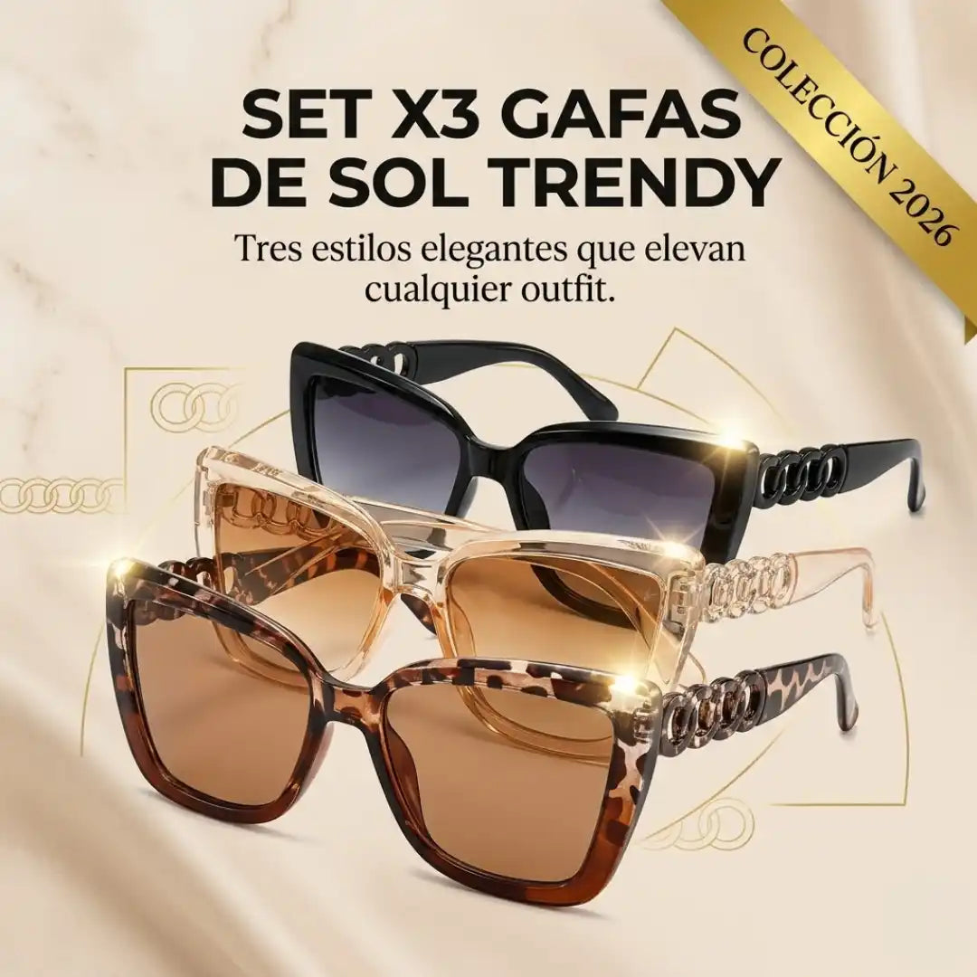 OFERTA ESPECIAL! SET DE GAFAS TRENDY