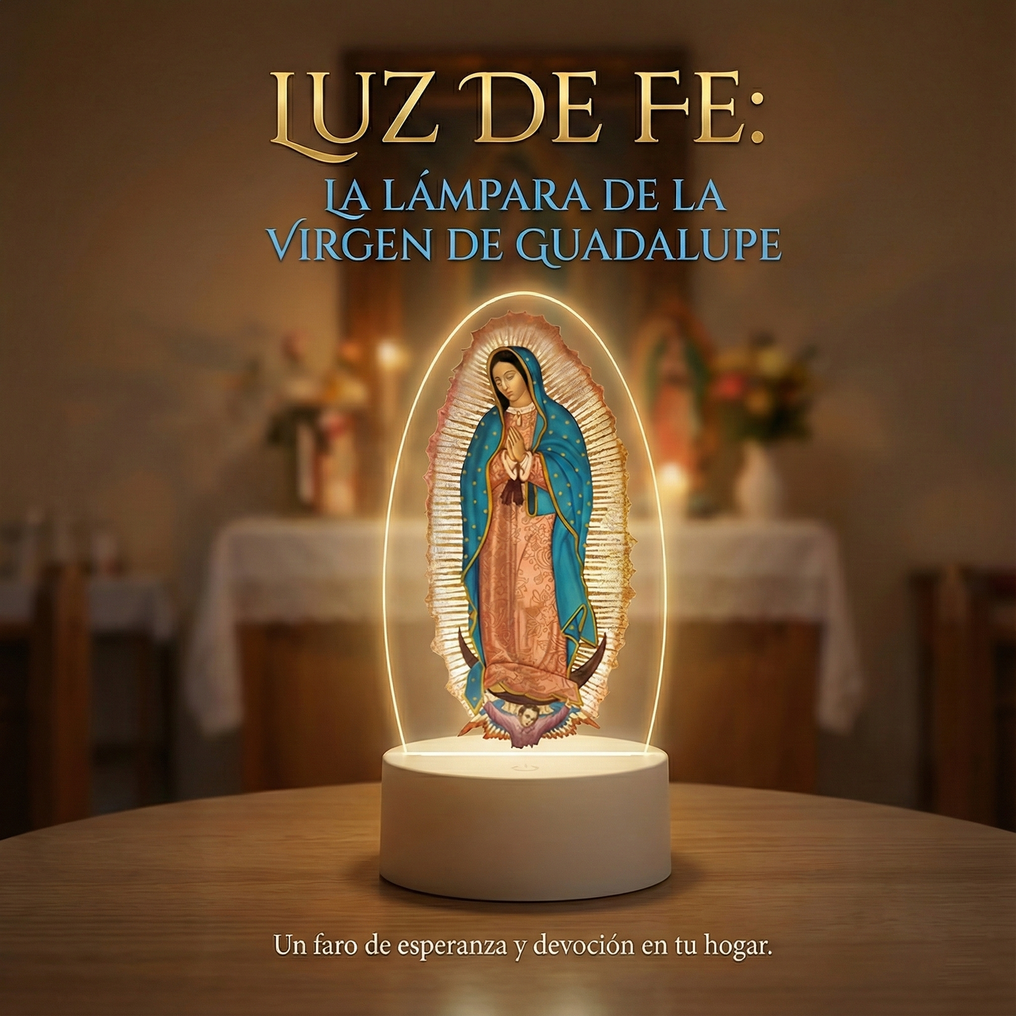 LAMPARA LED NUESTRA SEÑORA DE GUADALUPE