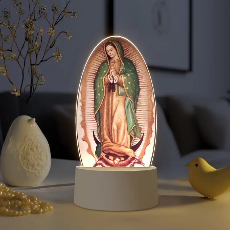 LAMPARA LED NUESTRA SEÑORA DE GUADALUPE + OBSEQUIO ADICIONAL
