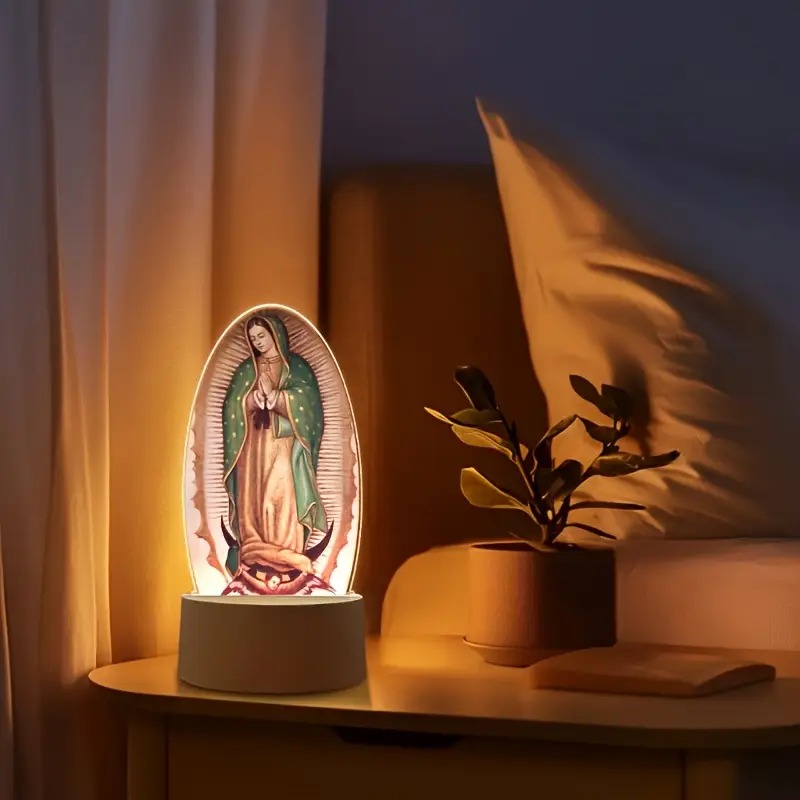 LAMPARA LED NUESTRA SEÑORA DE GUADALUPE + OBSEQUIO ADICIONAL